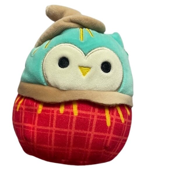 5" Squishmallows Halloween (Winston The Owl Scarecrow) - Picture 1 of 4